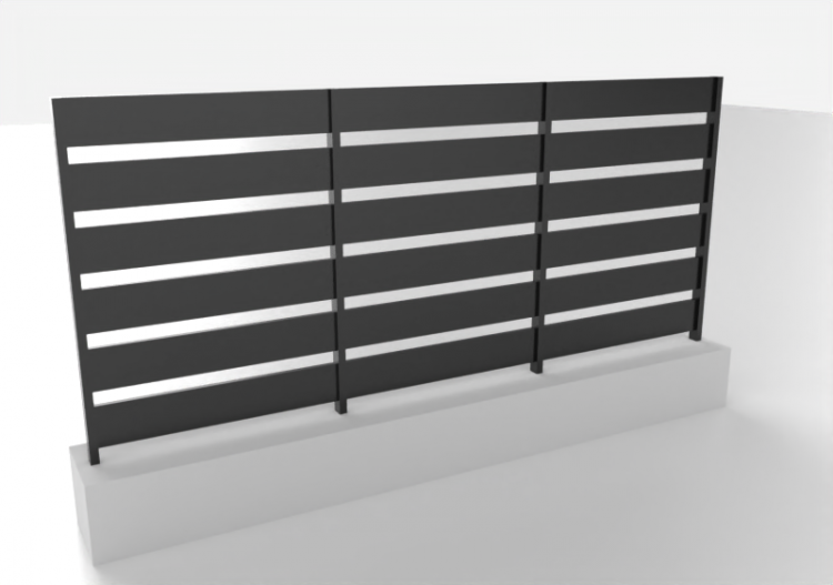Vallado 3D - Recinzione a pannelli H 120 - ACCA software