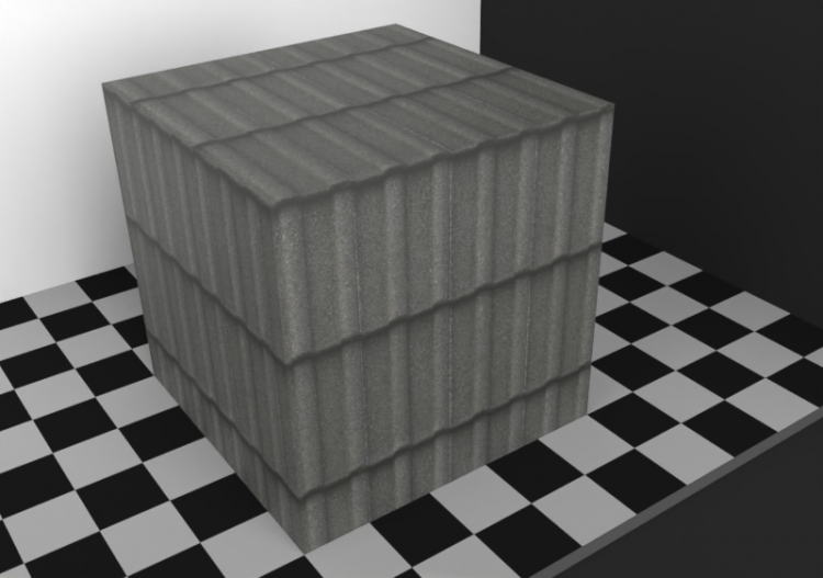 Roof tile Texture - Copertura tegole nere - ACCA software