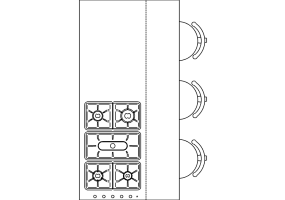 Cucine DWG - bancone 180x90