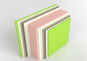 Muratura in blocchi di laterizio isolato su 2 lati