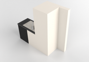 3D Möbel - bloc+evier+_+colonne