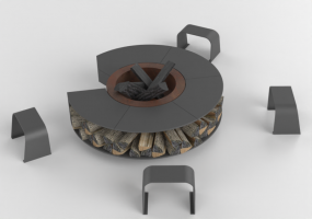Accesorios 3D - brasero+unique