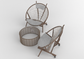 3D St&uuml;hle und Sofas - Arredo esterno giardino
