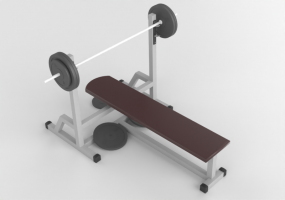 Fitness 3D - panca piana