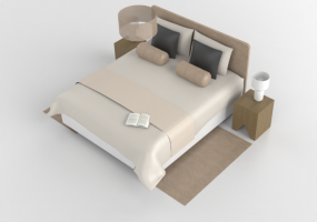 Letti 3D - Letto matrimoniale