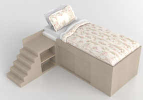 Letti 3D - letto singolo