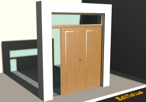 Menuiseries 3D - Corniche P[R] 2VB_SIM[1P]+1FNCLC+1SPRLC