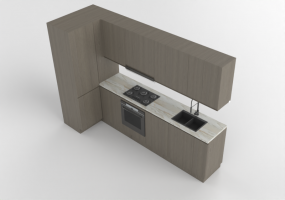 3D K&uuml;chen - cucina angolare