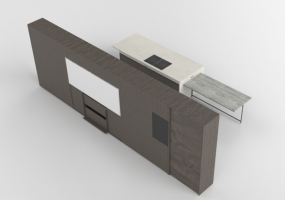 3D K&uuml;chen - Cucina lineare