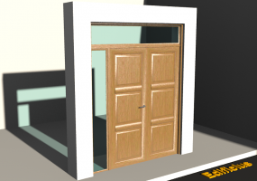 Menuiseries 3D - Corniche P[R] 2VB_SIM[3P]+1FNCLC+1SPRLC