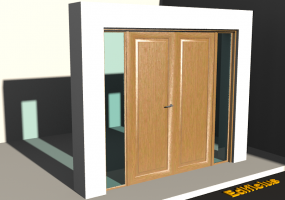 Menuiseries 3D - Corniche P[R] 2VB_SIM[1P]+2FNCLC