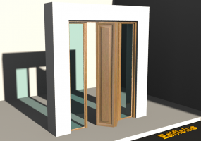 Carpinterías 3D - Cornisa P[R] 1HP[2P]+2LUZLAT