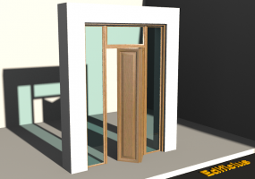 Esquadria 3D - Contramarco P[R] 1AL[2P]+2BANDLAT+1BAND