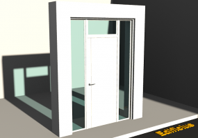 Infissi 3D - Moderna P[R] 1AB[1P]+2FNCLC+1SPRLC