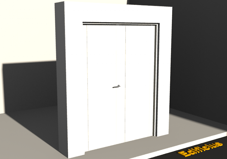 3D Tür/Fenster - Modern T[R] 2DF_SYM[1P] - ACCA software