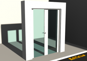 3D Tür/Fenster - Modern T[R] 2DF_SYM[AG]