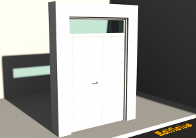 3D Tür/Fenster - Modern T[R] 2DF_SYM[1P]+1OBL