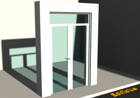 3D Tür/Fenster - Modern T[R] 2DF_SYM[AG]+1OBL