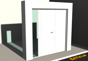 3D Tür/Fenster - Modern T[R] 2DF_SYM[1P]+1SL