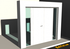 3D Tür/Fenster - Modern T[R] 2DF_SYM[1P]+2SL