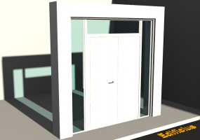 3D Tür/Fenster - Modern T[R] 2DF_SYM[1P]+1SL+1OBL