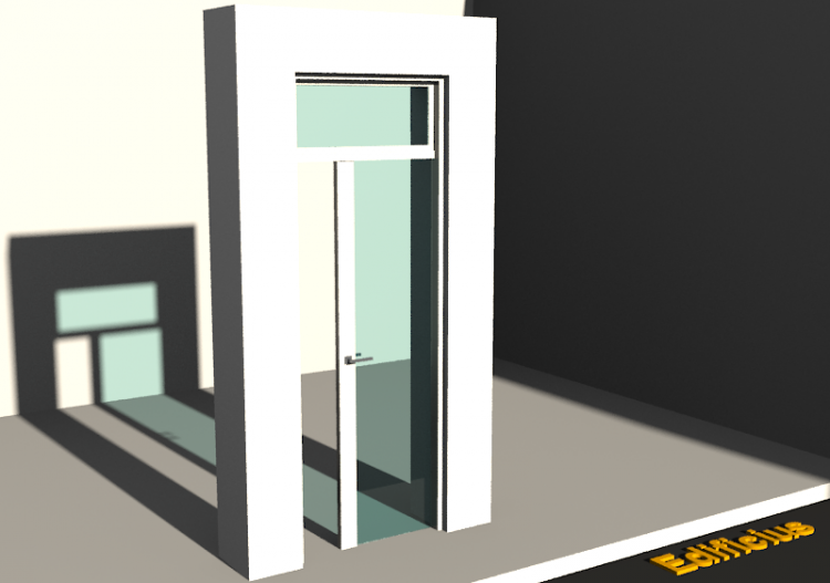 3D Tür/Fenster - Modern T[R] 1WST[AG]+1OBL - ACCA software