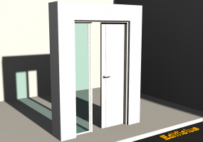 3D Tür/Fenster - Modern T[R] 1WST[1P]+1SL