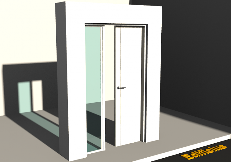 3D Tür/Fenster - Modern T[R] 1WST[1P]+1SL - ACCA software