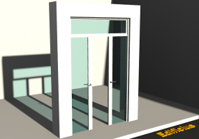 3D Tür/Fenster - Modern T[R] 2VST_SYM[AG]+1OBL