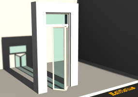 3D Tür/Fenster - Modern T[R] 1BT[2G]+1OBL