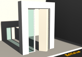 3D Tür/Fenster - Modern T[R] 1BT[2P]+1SL