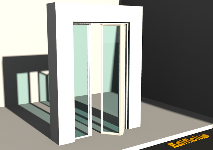 3D Tür/Fenster - Modern T[R] 1BT[2G]+1SL - ACCA software