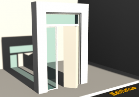 Infissi 3D - Moderna P[R] 1AL[2P]+1FNCLC+1SPRLC