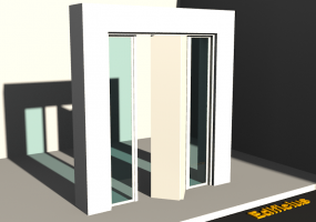 3D Tür/Fenster - Modern T[R] 1BT[2P]+2SL