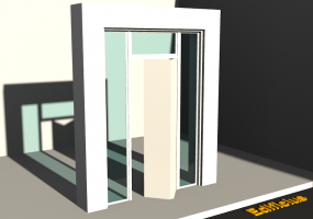 3D Tür/Fenster - Modern T[R] 1BT[2P]+2SL+1OBL