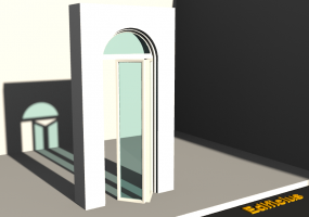 3D Tür/Fenster - Modern T[RB] 1BT[2G]+1OBL