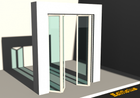 Esquadria 3D - Moderna P[R] 2AL_SIM[2V]
