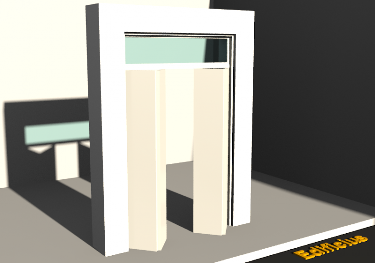 3D Tür/Fenster - Modern T[R] 2BT_SYM[2P]+1OBL - ACCA...