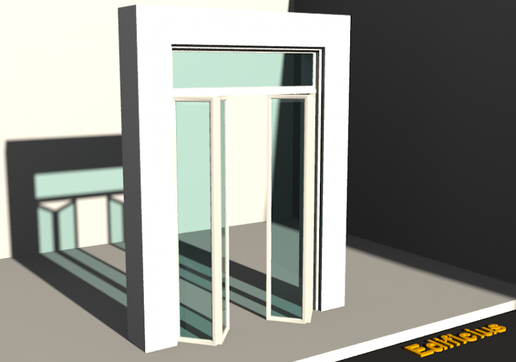 3D Tür/Fenster - Modern T[R] 2BT_SYM[2G]+1OBL - ACCA...