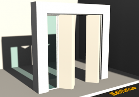3D Tür/Fenster - Modern T[R] 2BT_SYM[2P]+1SL