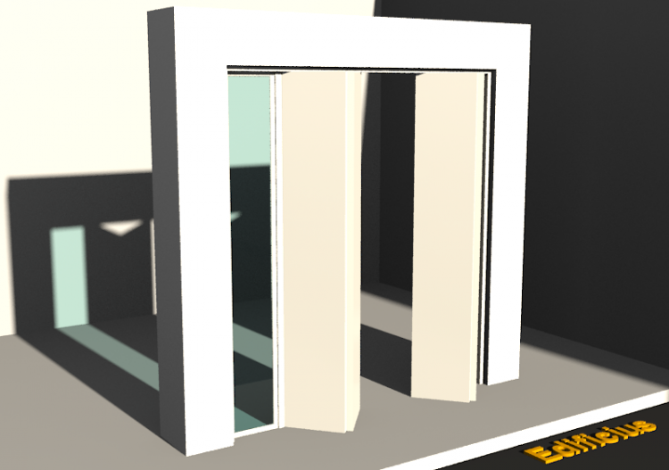 3D Tür/Fenster - Modern T[R] 2BT_SYM[2P]+1SL - ACCA...