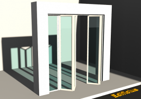 3D Tür/Fenster - Modern T[R] 2BT_SYM[2G]+1SL