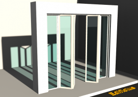 3D Tür/Fenster - Modern T[R] 2BT_SYM[2G]+2SL