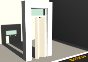 3D Tür/Fenster - Modern T[R] 1FT[4P]+1OBL