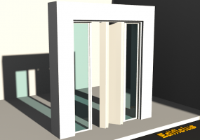 3D Tür/Fenster - Modern T[R] 1FT[4P]+2SL
