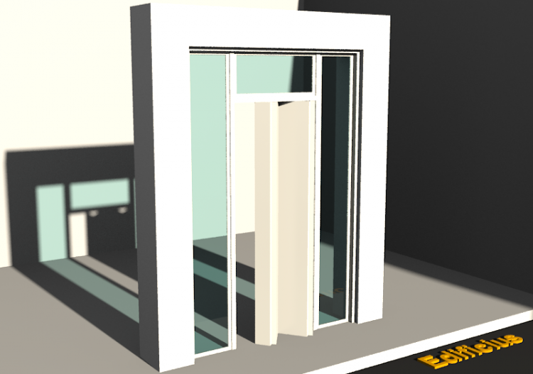 3D Tür/Fenster - Modern T[R] 1FT[4P]+2SL+1OBL - ACCA...