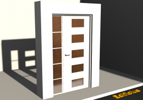 3D Tür/Fenster - Modern HE[R] 1BT[T01]+1SL