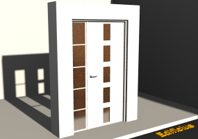 3D Tür/Fenster - Modern HE[R] 1BT[T02]+1SL