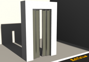 3D Tür/Fenster - Aufzug [R] 4FS