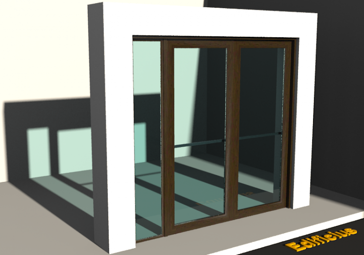 Menuiseries 3D - Secours P[R] 2VB_SIM[TV]+1FNCLC - ACCA...